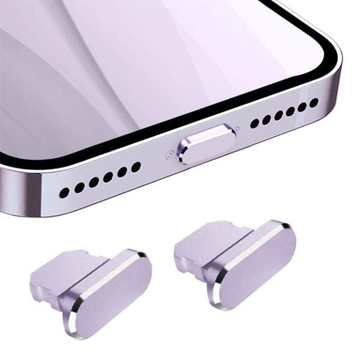 2 Pcs Of Aluminum Alloy Anti-Dust Plugs
